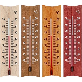 Leseni sobni termometer (-20 do +50°C), 15 cm, mešanica