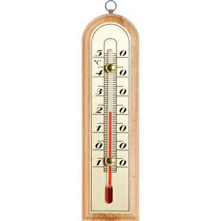 Sobni termometer z zlato lestvico (-10 °C do +50 °C) 16 cm