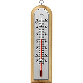 Sobni termometer s srebrno lestvico (-10°C do +50°C) 16cm mix