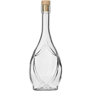 Okrasna steklenica ICONA 500 ml, z zamaškom v obliki gobice, 1 kos