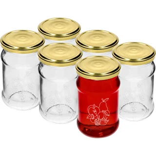Kozarec TO 300 ml s potiskom mešanice sadja in pokrovčkom fi66/4 - 6 kosov.