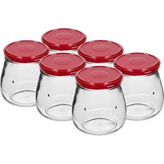 Kozarec twist-off 500 ml "Obrnjena amfora" s bordo pokrovčkom fi 82/6, 6 kosov.