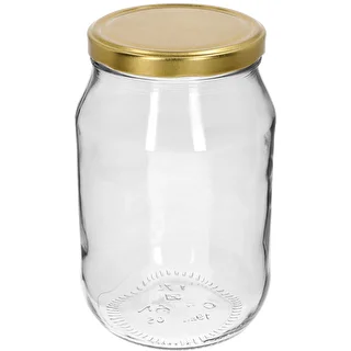 Kozarec TO 1,7 l z zlatim pokrovčkom fi 100/6, 1 kos.