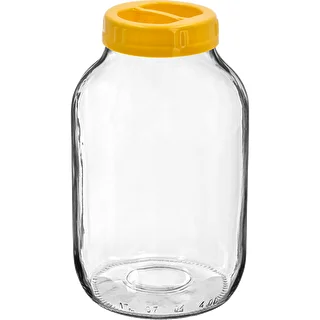 Kozarec twist-off 4 L in plastični pokrovček fi 100 z ročajem