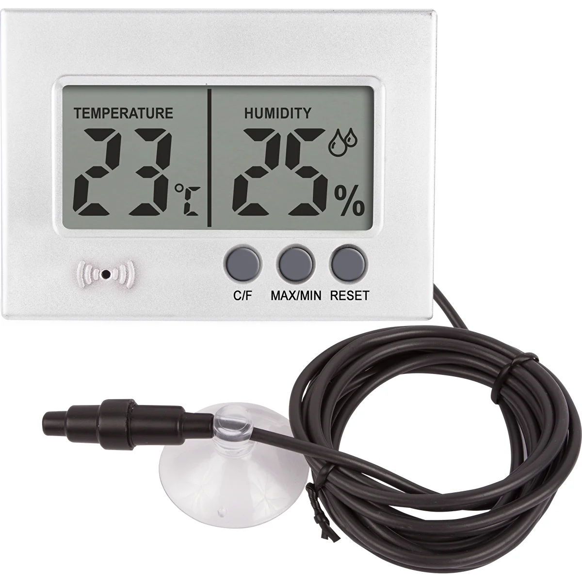 Elektronski termometer in higrometer za terarij (od 0 °C do +50 °C), 5 cm