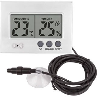 Elektronski termometer in higrometer za terarij (od 0 °C do +50 °C), 5 cm