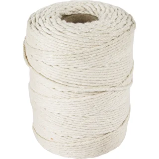 Beli bombažni mesarski sukanec (240°C) 55 m