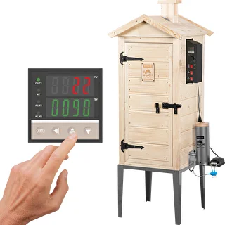 Vrtna lesena prekajevalnica 200 L – dragON Wood 100E z električnim grelnim modulom in krmilnikom