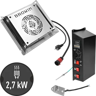 Komplet modulov z digitalnim termostatom - dragON 2,7 kW, za vrtne prekajevalnice