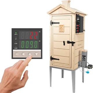Električna dimnica dragON PLYWOOD 100E z grelnim modulom in krmilnikom