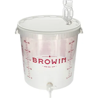 Fermentacijska posoda 30 L s potiskom, pipo in 3 vodnimi zaporami