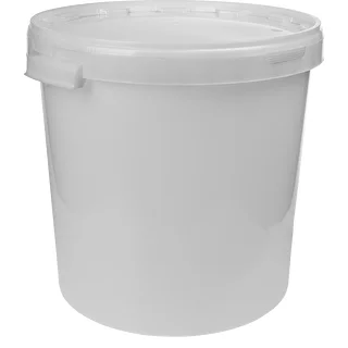 Fermentacijska posoda 30 L, v beli barvi z 2 vodnima zaporoma