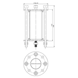 Modul destilatorja - opazovalno okence - fi 48,3mm dolž. 100mm – photo 7