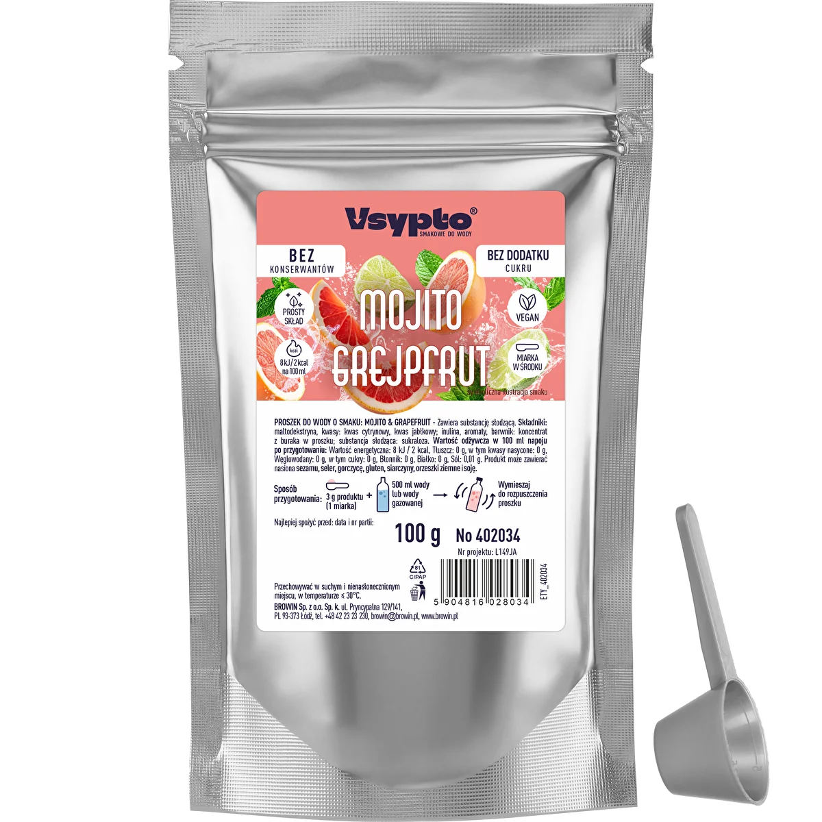 VSYPTO z okusom Mojito Grenivka, 100 g