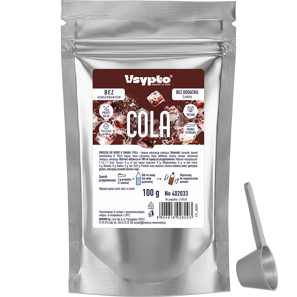 VSYPTO z okusom kole, 100 g