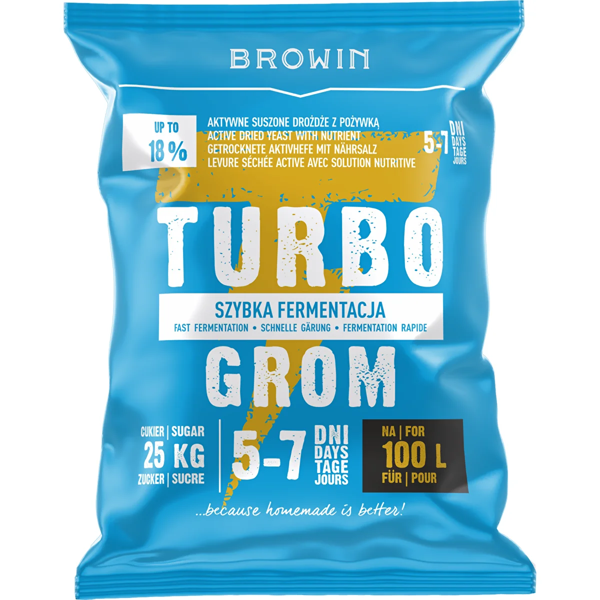 Kvas za destilate Turbo Grom 5–7 dni 100 L