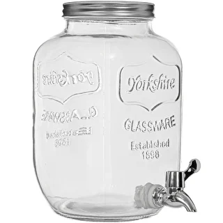 Posoda za limonado, s pipo - steklena, 4 L