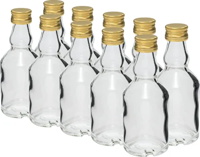 Steklenica Maluch 50 ml s pokrovčkom na navoj - 10 kosov.
