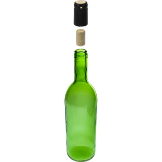 Steklenica za vino 0,75 l z zamaški in termoskrčljivimi kapsulami - 12 kos. – photo 5