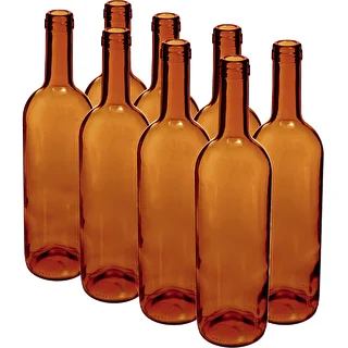Steklenica za vino 750 ml rjava - paket 8 kosov