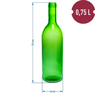 Steklenica za vino 0,75 l z zamaški in termoskrčljivimi kapsulami - 12 kos. – photo 6