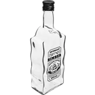 Steklenica Klasztorna 500 ml z navojnim pokrovčkom, potisk »Bimber«, 1 kos.