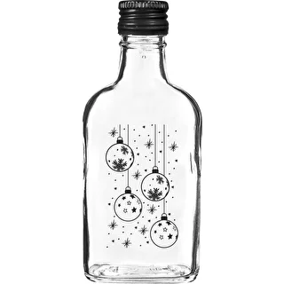 Steklenica prisrčnica 200 ml z navojnim pokrovčkom, potisk »Bunkice«, 1 kos.