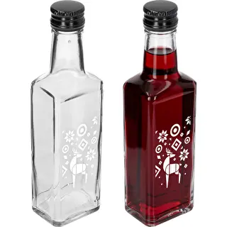 Steklenica Receptura, 250 ml z navojnim pokrovčkom – Božični severni jelen – photo 3