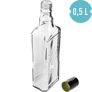 Steklenica Tynktura, 500 ml z navojnim pokrovčkom – Praznični Sever – photo 4