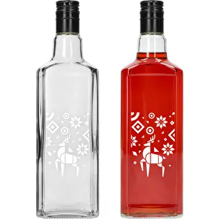 Steklenica Tynktura, 500 ml z navojnim pokrovčkom – Praznični Sever – photo 2