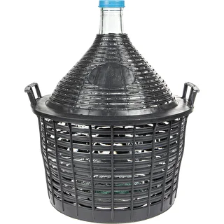 Damižana za vino 20 l v plastični košari