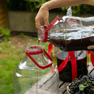 Balon za vino, lahek, nerazbiten, z ročajem, 10 L – photo 10