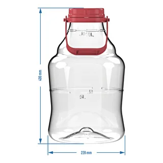 Balon za vino, lahek, nerazbiten, z ročajem, 10 L – photo 6