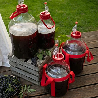 Balon za vino, lahek, nerazbiten, z ročajem, 10 L – photo 13