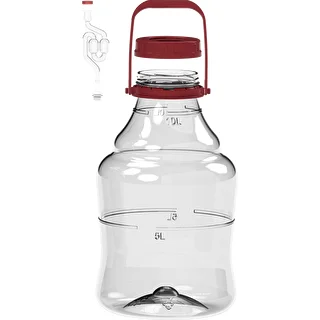 Balon za vino, lahek, nerazbiten, z ročajem, 10 L – photo 2