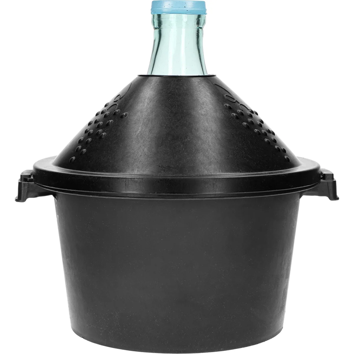Stekleni balon za vino 5 L - s košaro iz plastike