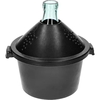 Stekleni balon za vino 5 L - s košaro iz plastike – photo 3