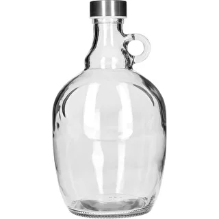 Damižona Dama 1,5 L, z metalnim navojnim pokrovčkom fi 43 mm in ročajem