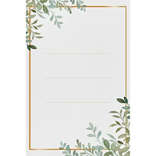 Samolepilne etikete 60 × 90 mm za steklenice, kozarce, darila, cvetlični vzorec - 20 kosov.