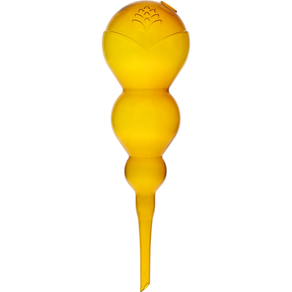 Trojna (trikomorna) zalivalna krogla, prozorna rumena, 600 ml