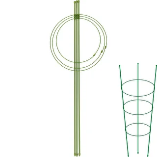 Obročna opora za rastline, 3 obroči, 0,7 m