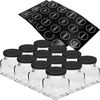 Komplet 12 x kozarec 120 ml + 30 etiket za označevanje začimb - 6 