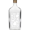 Ploska steklenica 500 ml z navojnim zamaškom in potiskom »Sadje«, motiv 2 ['steklenica 0', '5 L', ' ploska steklenica pol litra', ' steklenica za alkohol', ' steklenica s potiskom', ' ploska steklenica 500 ml', ' velika ploska steklenica z zlatim navojnim zamaškom', ' steklenica za sadni liker', ' steklenica za sok', ' steklenica za sadne alkoholne pijače', ' stekleničenje pijač', ' elegantna steklenica za likerje', ' steklenice za domače alkoholne pijače', ' steklenica za alkohol', ' okrasne steklenice za alkohol', ' stilske steklenice za poroko', ' okrasna ploska steklenica pol litra', ' steklenica z navojnim zamaškom 0', '5 L', ' poročna steklenica', ' premium steklenica']
