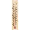 Sobni termometer z vzorcem (-20 °C do +50 °C) 18 cm ['notranji termometer', ' sobni termometer', ' termometer za notranje prostore', ' hišni termometer', ' termometer', ' leseni sobni termometer', ' termometer z jasno berljivo lestvico', ' termometer z ojačano kapilaro']