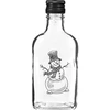 Steklenica 200 ml z navojnim zamaškom, potisk »Božični sneženi mož«, 6 kosov. - 13 