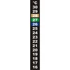 Tekočekristalni termometer (+16 °C do +30 °C) 13 cm ['živilski termometer', ' kuhinjski termometer', ' kulinarični termometer', ' samolepilni termometer', ' termometer za fermentacijo', ' akvarijski termometer', ' tekočekristalni termometer', ' samolepilni termometri', ' vinski termometri', ' pivovarski termometri']