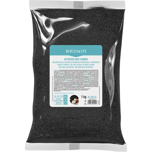 Activated Duo Carbon – mešanica aktivnega mineralnega (kamninskega) in kokosovega oglja, 1 kg, za 60 L