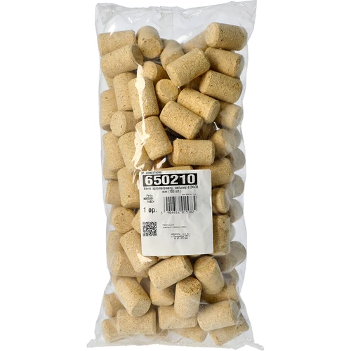 Aglomeriran valjast zamašek iz plute Ø 24x38 mm (100 kosov) - 2