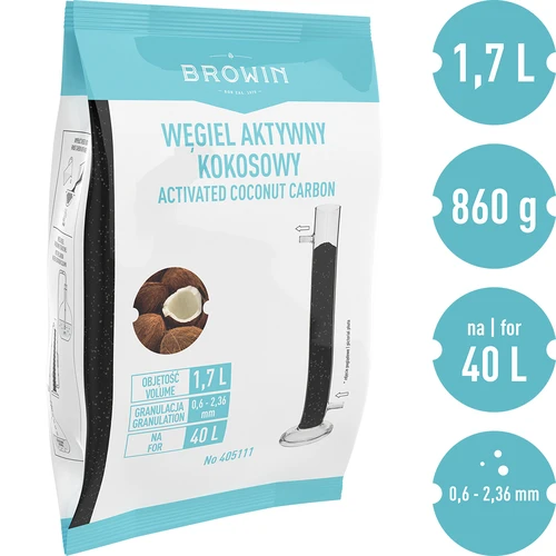 Aktivno kokosovo oglje 0,86 kg - 2