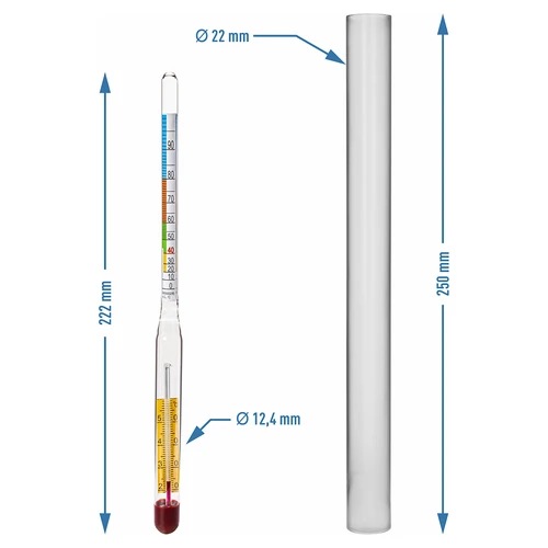 Alkoholometer s termometrom - 3